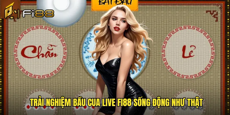 Trải nghiệm bầu cua live Fi88 sống động như thật