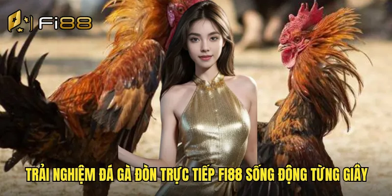 Trải nghiệm đá gà đòn trực tiếp Fi88 sống động từng giây